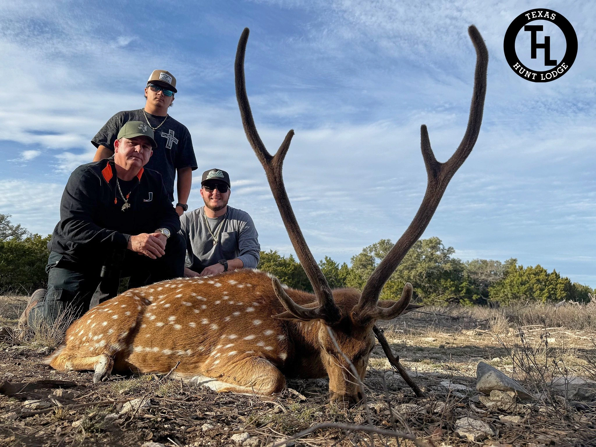 Axis Deer hunting success at Texas Hunt Lodge, January 2026